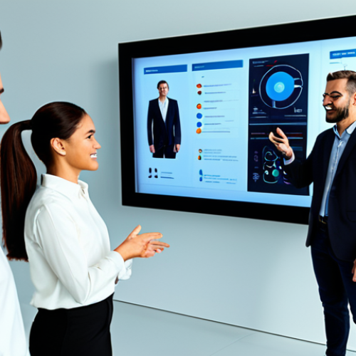 Home 9 A diverse team of professional designers, including men and women, are gathered around a large interactive display in a modern, brightly lit design studio. They are fully clothed in modest business casual attire, actively collaborating and discussing digital character concepts shown on the screen. The scene conveys a sense of unified vision and effective communication. The individuals are depicted with perfect anatomy, correct proportions, natural poses, well-formed hands, and proper finger count. This image is safe for work, appropriate content, fully clothed, professional, and family-friendly, rendered with high quality, sharp focus, and natural body proportions.