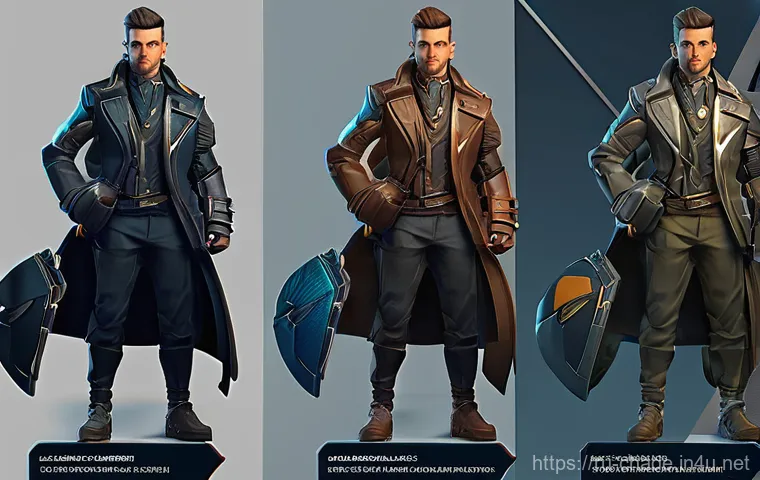 캐릭터 디자인 포트폴리오와 관련된 비즈니스 사례 - Here are three detailed image generation prompts in English, designed to adhere to the specified gui...