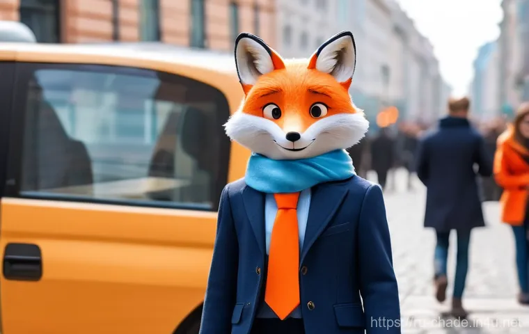 캐릭터 디자인의 산업적 가치 - **Prompt:** A charismatic and unique brand mascot, depicted as a whimsical, anthropomorphic fox with...