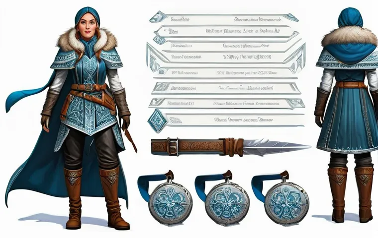 캐릭터 디자인 입시 전략 - **Character Concept Sheet: "The Frostwarden" for a Slavic Fantasy Game**
A highly detailed chara...