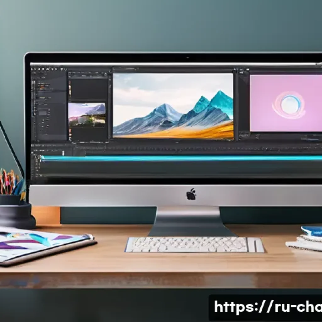 캐릭터 디자인의 예산 절감 사례 - A professional digital artist workspace featuring a modern computer with multiple monitors displayin...