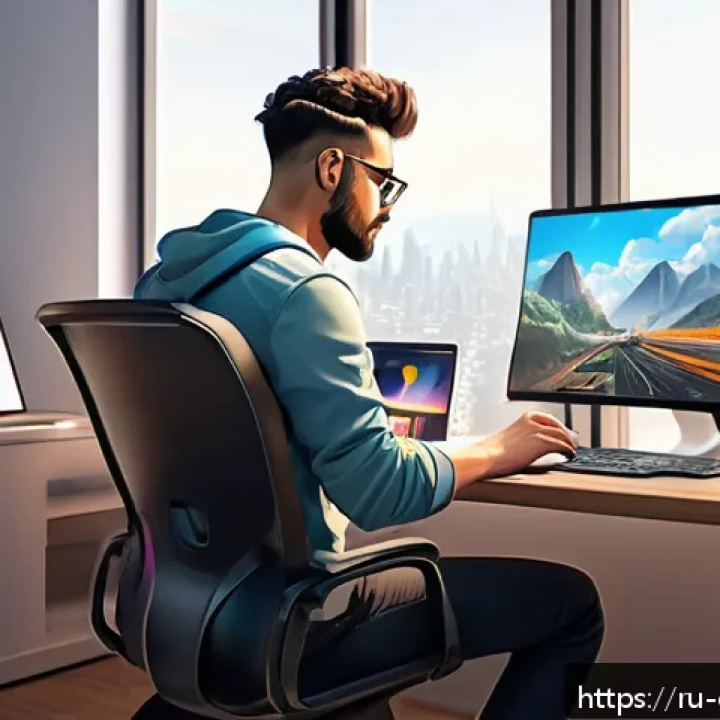 캐릭터 디자인 작업 속도 높이는 팁 - A modern digital artist&rsquo;s workspace focused on productivity: a neat desk with a large graphic tablet...
